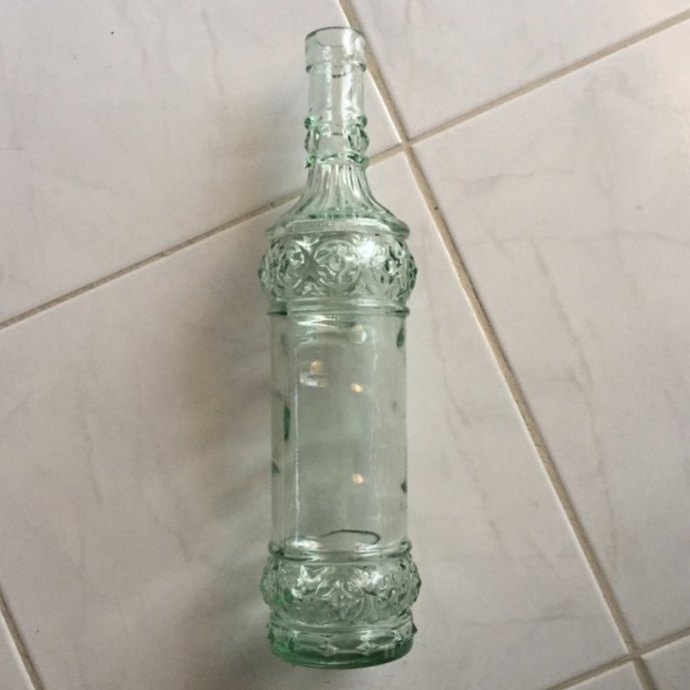 Mediterranean recycled glass vase